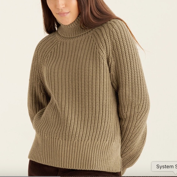 Roots | XL Elora Turtleneck Sweater Olive Green - Picture 2 of 10